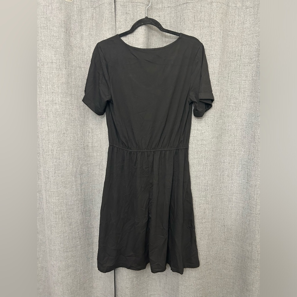 ANRILITA Women’s Summer Dress Elastic Empire Waist Short Sleeve with Pockets - Picture 7 of 8